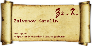 Zsivanov Katalin névjegykártya